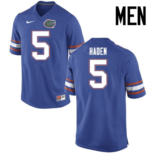 NCAA Florida Gators Joe Haden Men's #5 Nike Blue Stitched Authentic College Football Jersey TVY6264QQ